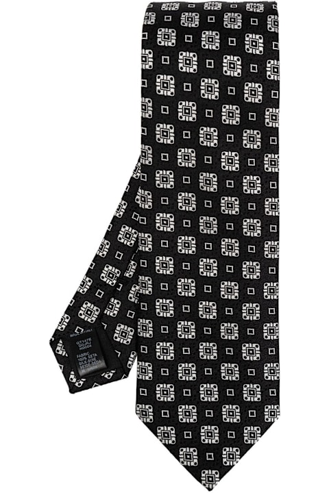 Dolce & Gabbana Ties for Men Dolce & Gabbana Geometric Printed Tie