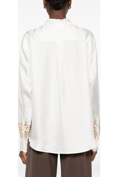 Pierre-Louis Mascia for Men Pierre-Louis Mascia Embroidered Silk Shirt
