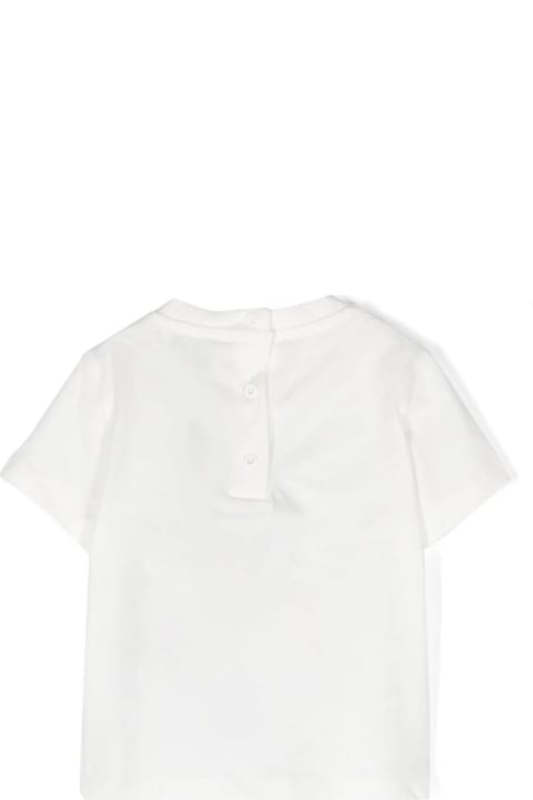 Etro T-Shirts & Polo Shirts for Baby Girls Etro White T-shirt With Green Pegasus Motif