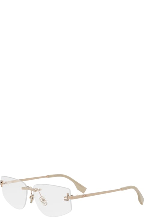 Fendi Eyewear for Kids Fendi Eyewear Fendi Fe5116us Fendi First Crystal 028 Oro Rosa Glasses