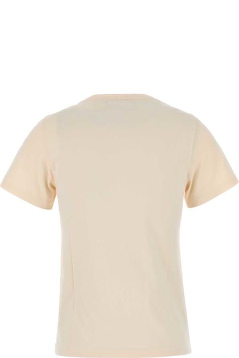 Maison Kitsuné Topwear for Women Maison Kitsuné Cream Cotton T-shirt