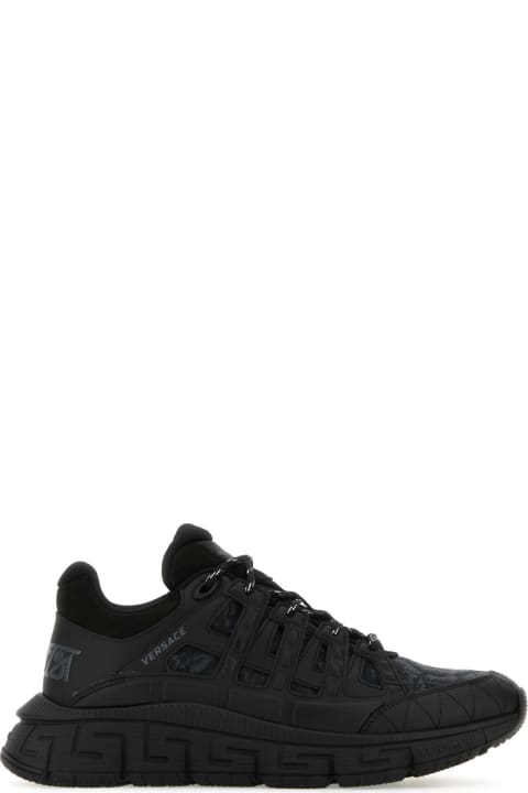 Homeware Versace Black Trigreca Baroque Sneakers