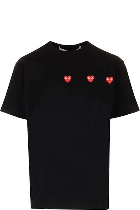 أدوات منزلية Comme des Garçons Play T-shirt With Red Hearts