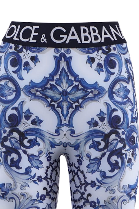 Pants & Shorts for Women Dolce & Gabbana Nylon Leggings Trousers