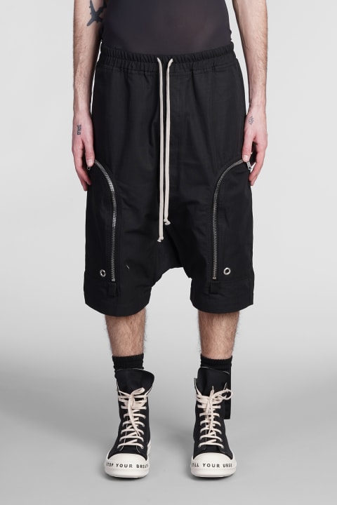 Bauhaus Pods  Shorts In Black Cotton