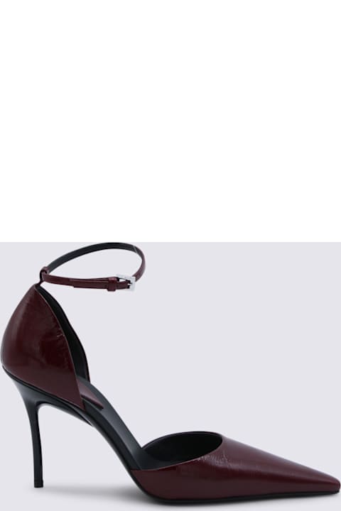 Alaia Bordeaux Leather D'orsay 90 Pumps