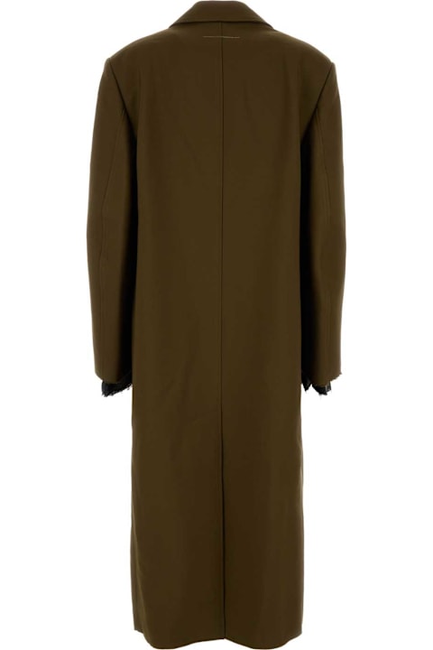 Coats & Jackets for Women MM6 Maison Margiela Mud Polyester Coat
