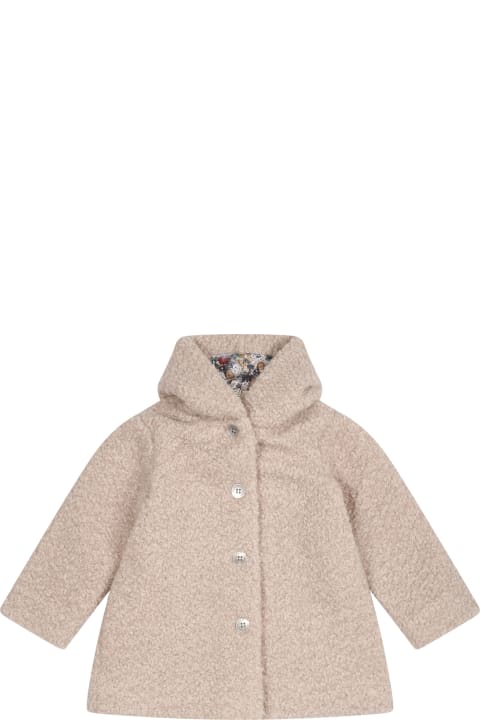 Beige Coat For Baby Girl