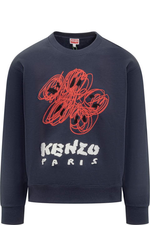 Kenzo Men Kenzo Varsity Embroidered Sweatshirt