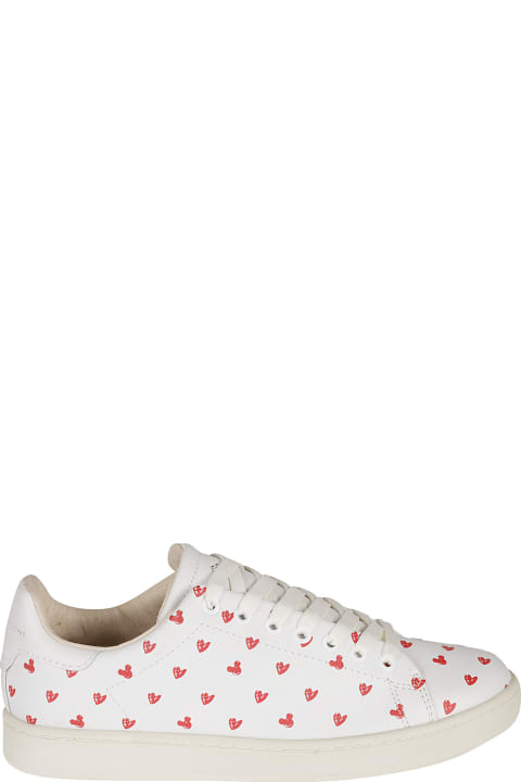Mickey Mouse Heart Pattern Galler Sneakers