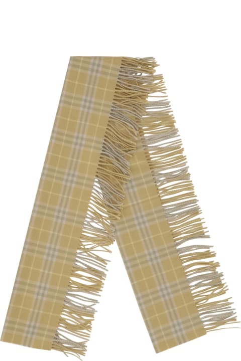 Burberry Men Burberry Cashmere And Linen Scarf