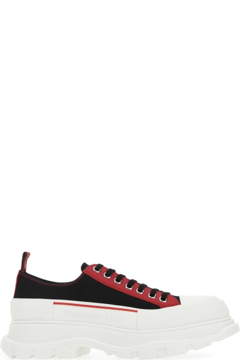Fashion for Men Alexander McQueen Multicolor Canvas And Leather Tread Slick Sneakers
