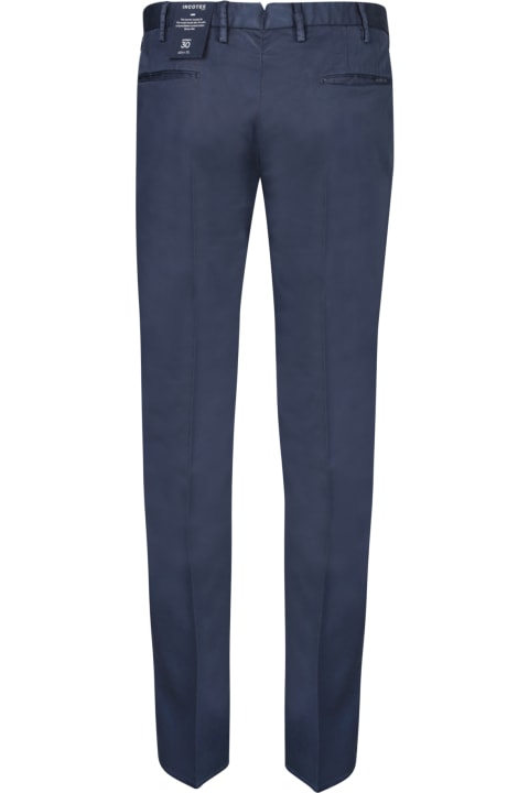 Incotex Pants for Men Incotex Elegant Blue Trousers By Incotex