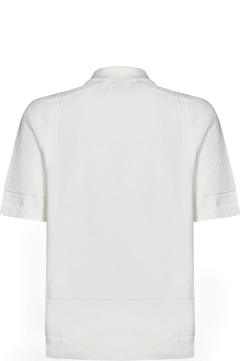 メンズ Stone Islandのトップス Stone Island Logo Patch Knitted Polo Shirt