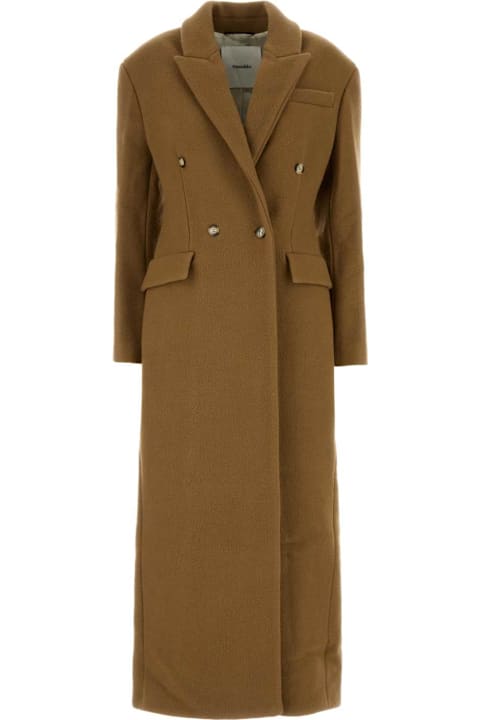 Nanushka Coats & Jackets for Women Nanushka Camel Wool Blend Ferris Coat