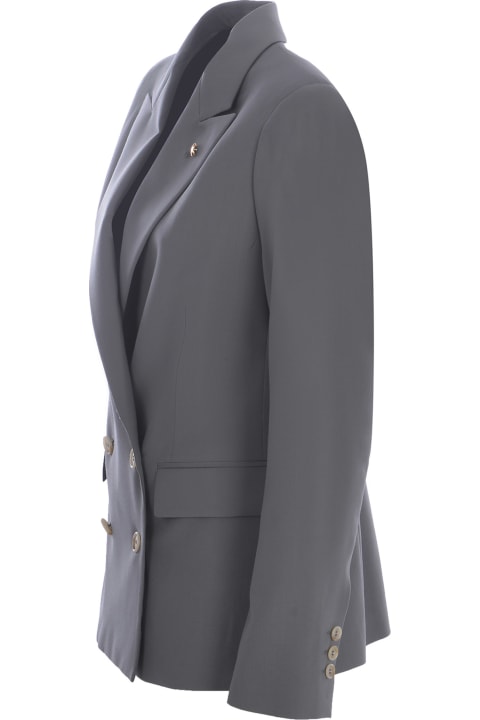 Manuel Ritz Clothing for Women Manuel Ritz Double-breasted Jacket Manuel Ritz Made Of Cool Wool