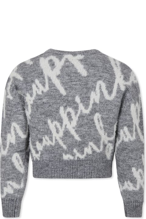 Homeware Pinko Grey Sweater For Girl With Writing