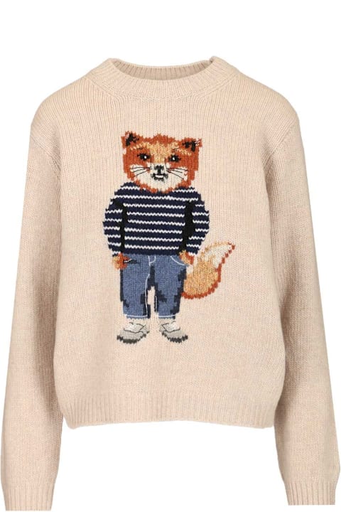 Maison Kitsuné for Kids Maison Kitsuné Merino Wool Sweater