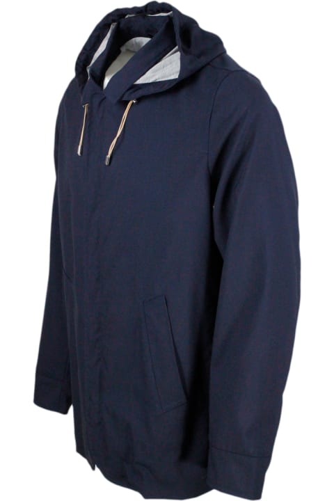 Barba Napoli Coats & Jackets for Men Barba Napoli Lightweight Jacket In Cool Wool
