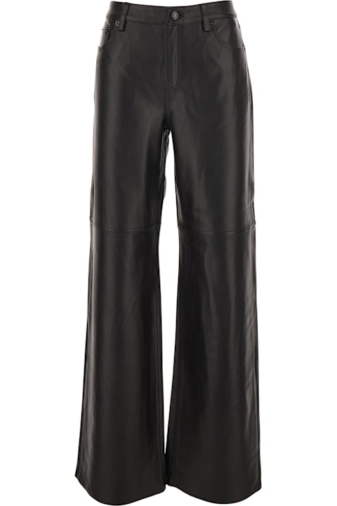 MICHAEL Michael Kors for Men MICHAEL Michael Kors Black Pants With Belt Loops In Leather Woman