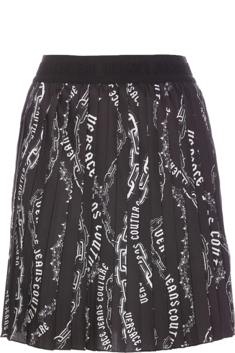 Homeware Versace Jeans Couture Chain Couture Pleated Mini Skirt