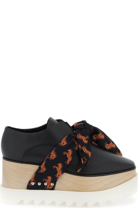Wedges for Women Stella McCartney Platform Elyse Loafers Eith Printed Band