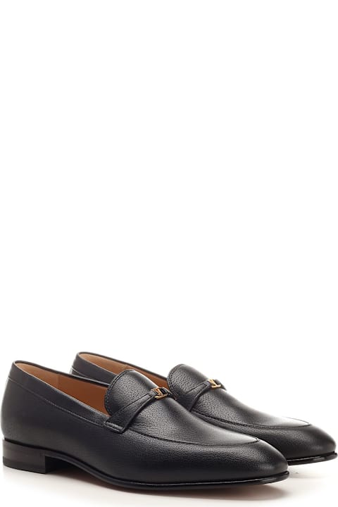 Valentino Garavani أحذية لـ القسم الرجالي Valentino Garavani Hammered Leather Moccasin