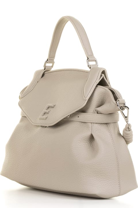 Bags for Women Ermanno Scervino Beige Rose Handbag With Shoulder Strap