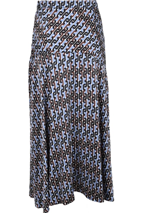 Weili Zheng Clothing for Women Weili Zheng Women's Black / Light Blue Skirt