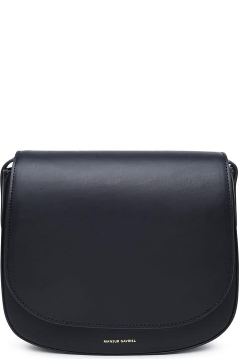 'classic' Black Vegetable Tanned Leather Bag