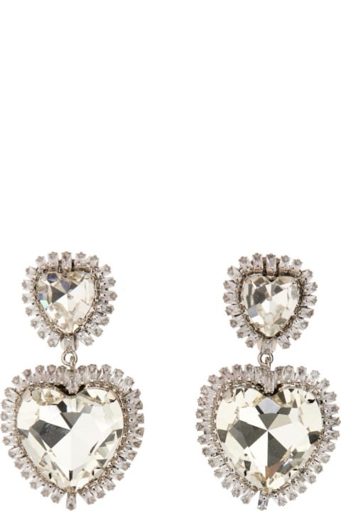 Jewelry for Women Alessandra Rich Heart Earrings