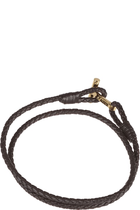 أساور لـ القسم الرجالي Tom Ford T Wrap Woven Bracelet