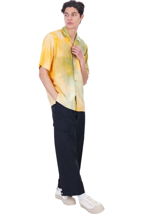 Kurt  Shirt In Yellow Viscose
