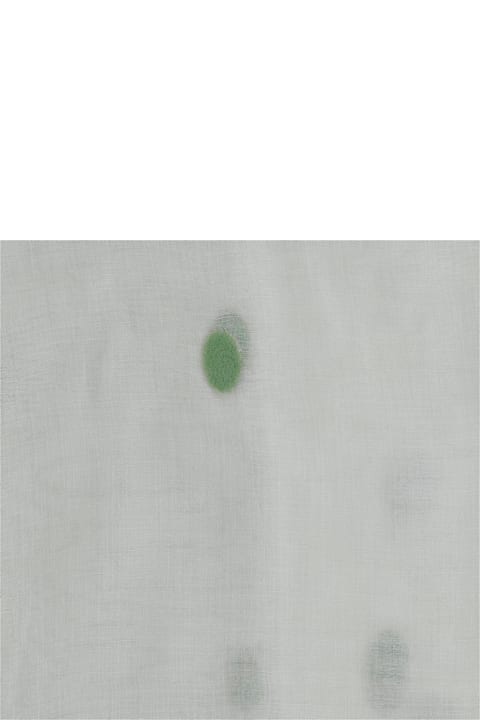 Faliero Sarti Scarves & Wraps for Women Faliero Sarti New Bonghino Silk Blend Scarf With Polka Dot Pattern