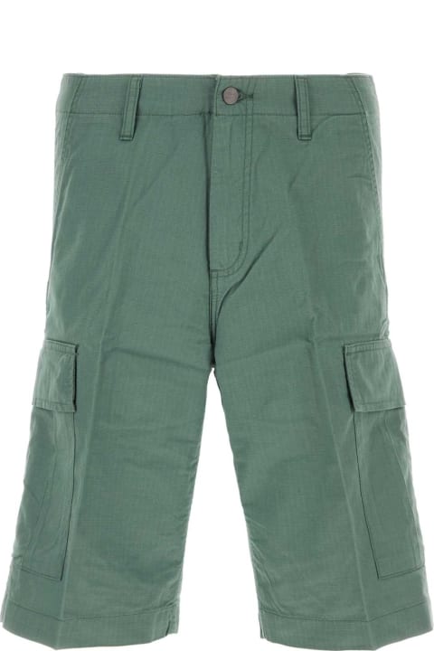 Homeware Carhartt Green Cotton Regular Cargo Short