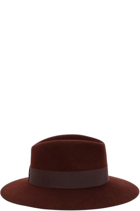 ウィメンズ 帽子 Maison Michel Henrietta Flat-brim Fedora Hat