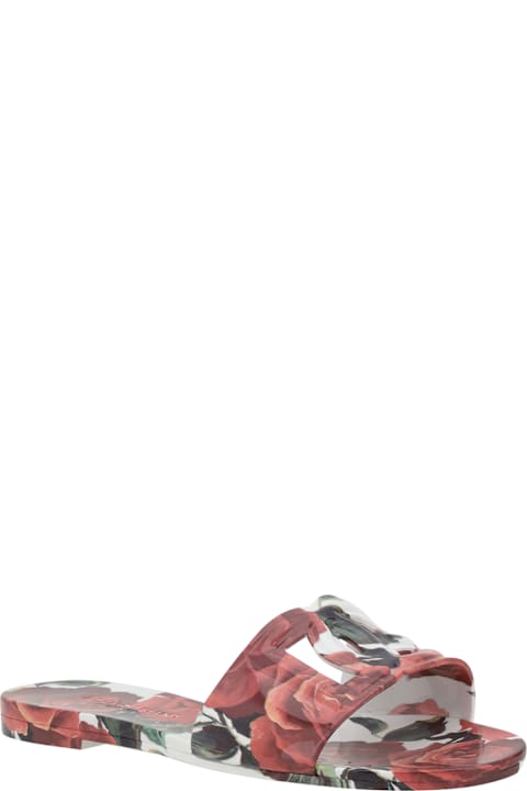 Dolce & Gabbana أحذية لـ السيدات Dolce & Gabbana Sandals With Flowers