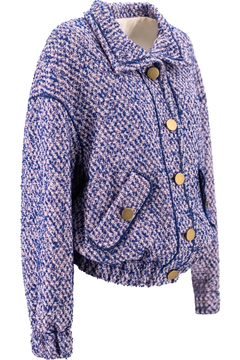 ウィメンズ Philosophy di Lorenzo Serafiniのコート＆ジャケット Philosophy di Lorenzo Serafini Multicolor Cotton Blend Oversize Jacket