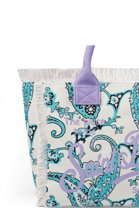 Homeware MC2 Saint Barth Vanity Canvas Shoulder Bag With Paisley Print