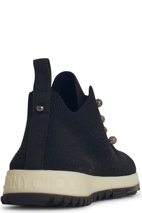 Jimmy Choo Sneakers for Women Jimmy Choo 'veles' Black Fabric Sneakers