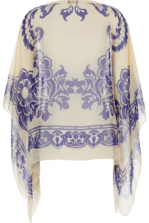 Etro Coats & Jackets for Women Etro Cape With All-over Paisley Print In Silk