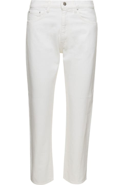 Fashion for Women Totême Straight Jeans In White Cotton Woman