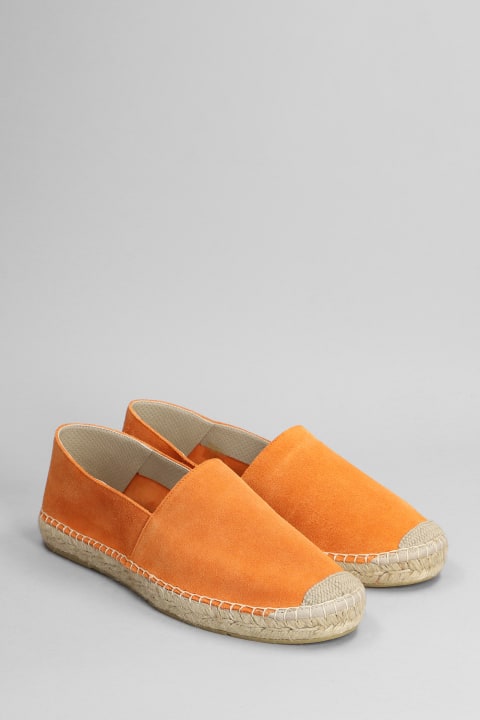 Espadrilles In Orange Suede