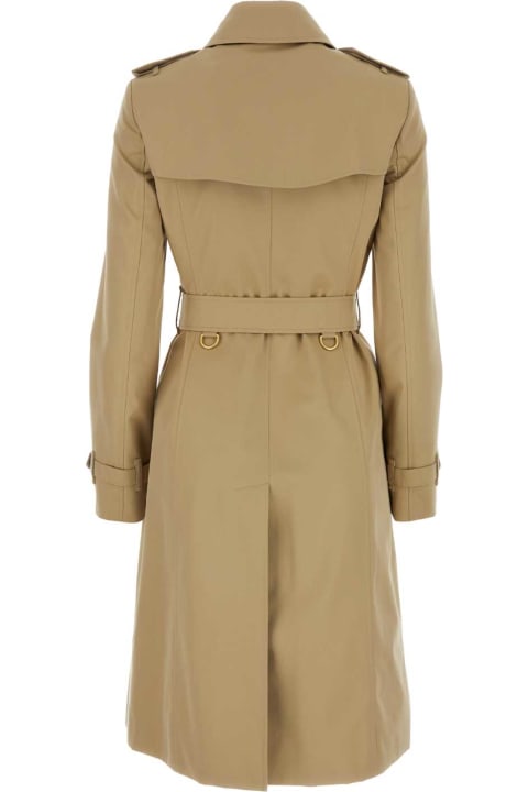 Burberry Coats & Jackets for Women Burberry Beige Gabardine Heritage Chelsea Trench Coat
