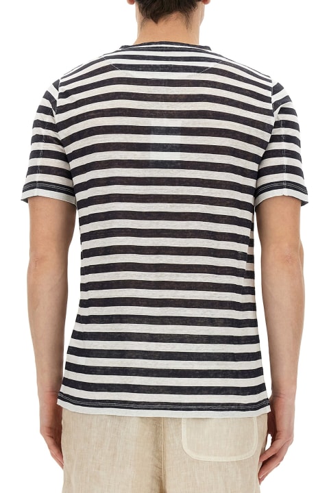 120% Lino Clothing for Men 120% Lino Striped T-shirt