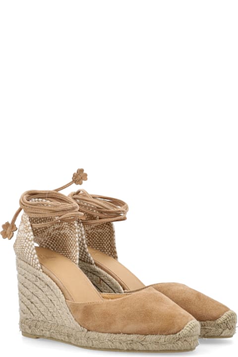 أدوات منزلية Castañer Castañer Carina Suede Wedge Espadrilles