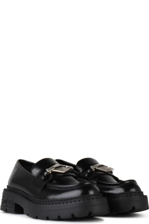 Fashion for Women Jimmy Choo 'marlow' Black Shiny Leather Loafers