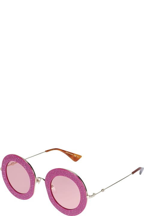 Gucci Eyewear Eyewear for Men Gucci Eyewear Embellished Round Sunglasses