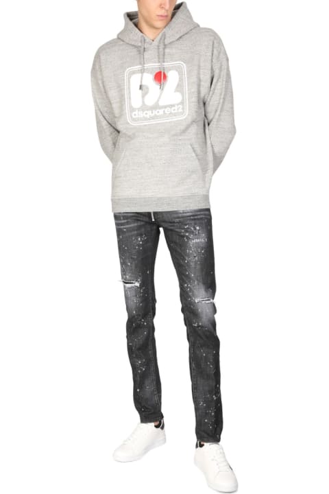 Homeware Dsquared2 Camo Patch Herca Anorak Sweatshirt