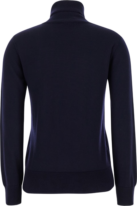 أدوات منزلية A.P.C. High Neck Sweater With Logo Embroidery In Wool
